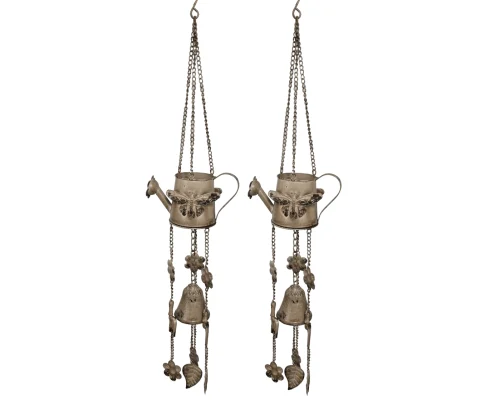 WINDCHIME WATERING CAN CAST IRON