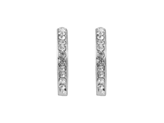 FANCY HOOP EARRINGS SILVER