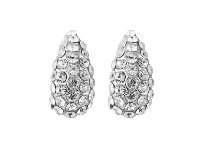 FANCY HOOP EARRINGS SILVER