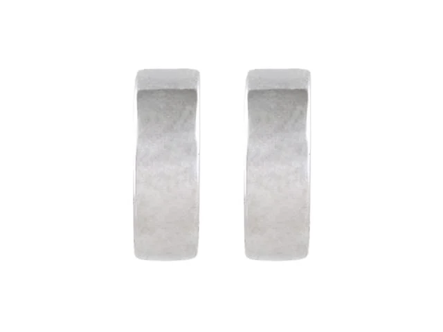 FANCY HOOP EARRINGS SILVER