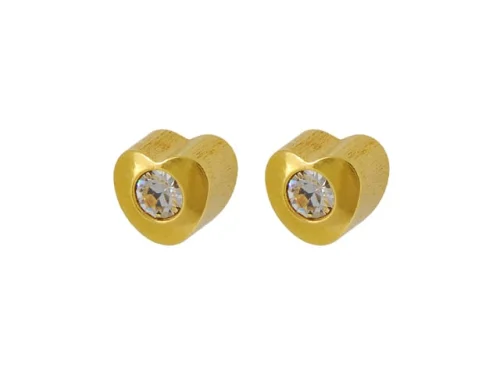 REG. HEART W/APRIL BIRTHSTONE -Y- H/SELL
