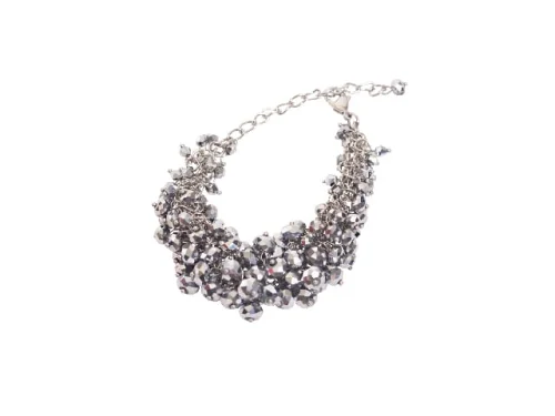STEEL SAPPHIRE BRACELET RUFFLE SILVER