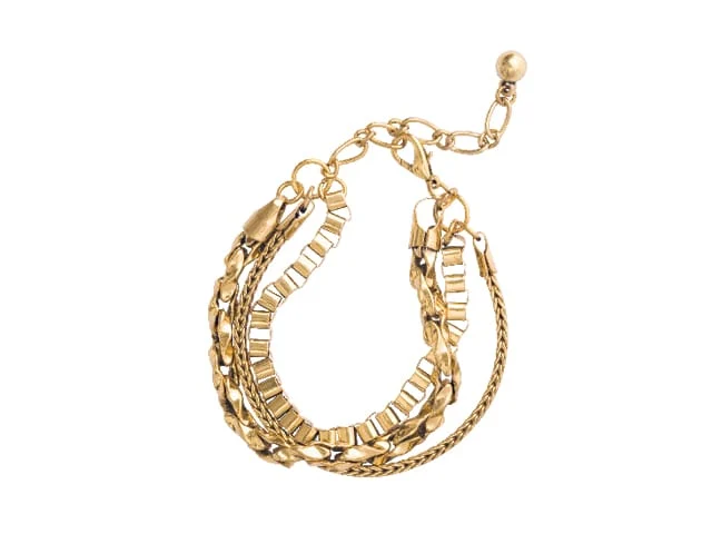 STEEL SAPPHIRE BRACELET MULTI CHAIN GP