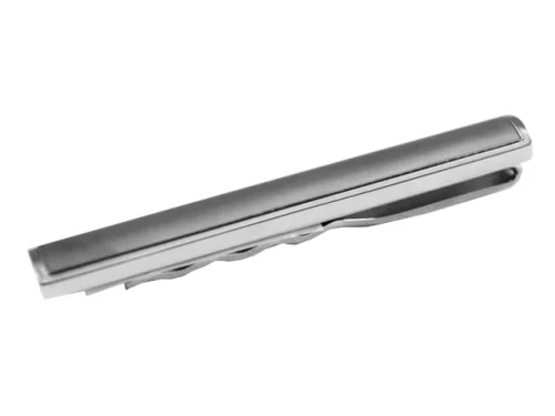 STEEL SAPPHIRE MEN'S TIE CLIP SATIN SS