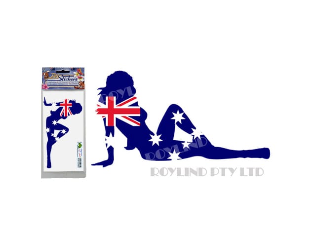 STICKER - AUSSIE FLAG GIRL