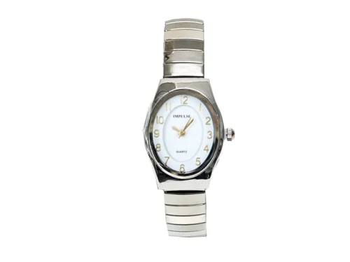 SHARK WATCH OPAL FACE SILVER WITH GOLD HANDS & FACE