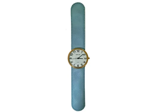 WATCH SLAP GOLD/LIGHT BLUE