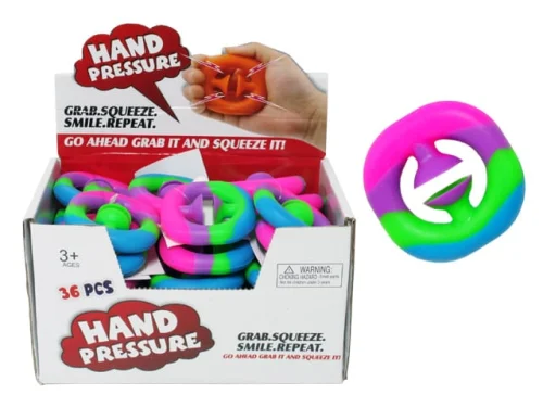 FIDGET HAND SNAPPER RAINBOW  (BOX 36)