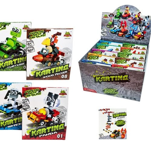 KART BUILDING BLOCKS CARTOON (BOX OF 10)