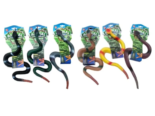 RUBBER SNAKES 6 ASSORTED