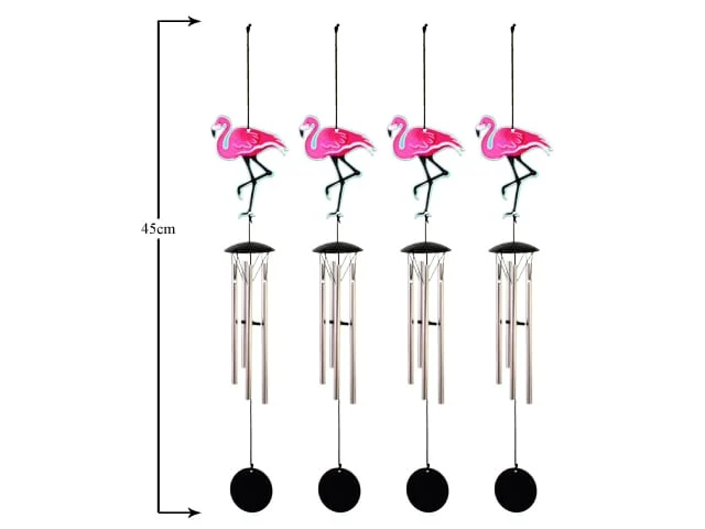 WINDCHIME FLAMINGO   (BOX 4)