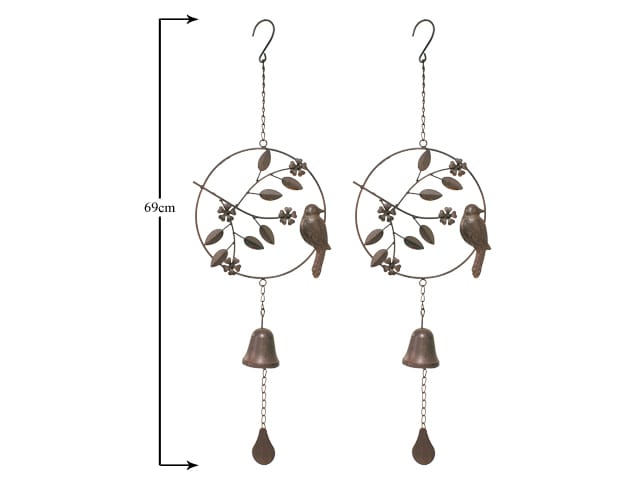 WINDCHIME CAST IRON BIRD   (BOX 2)