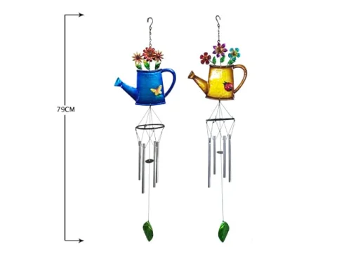 WINDCHIME WATERING CAN METAL   (BOX 2)